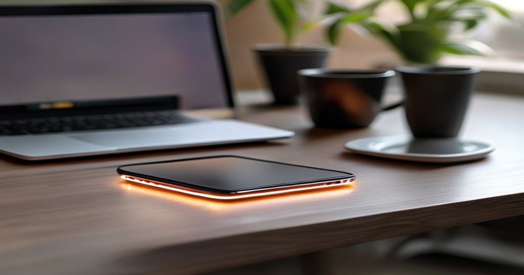 best wireless charger for phone charging on modern desk setup