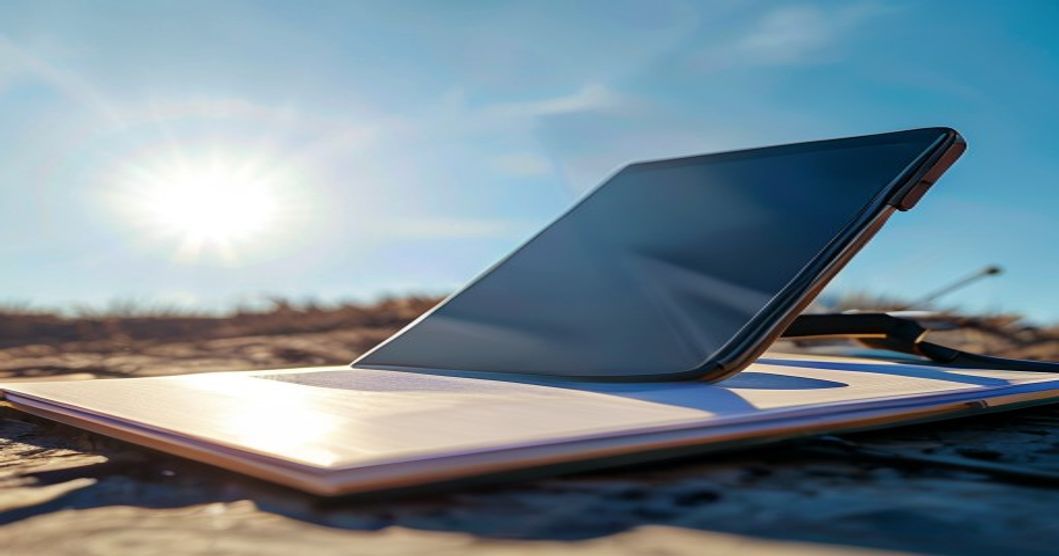 Best phone case with anti-glare screen protector for outdoor work showing reduced glare in bright sunlight