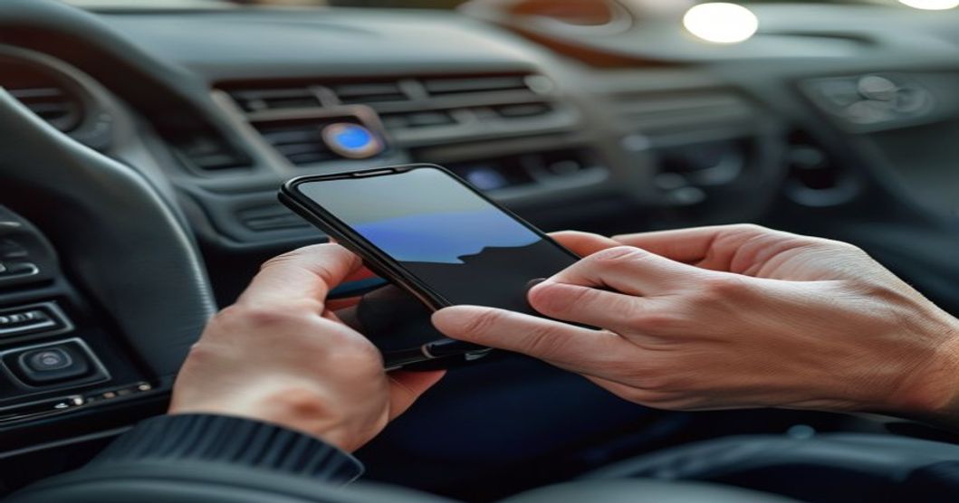 Installing phone car mount on dashboard vent for secure positioning