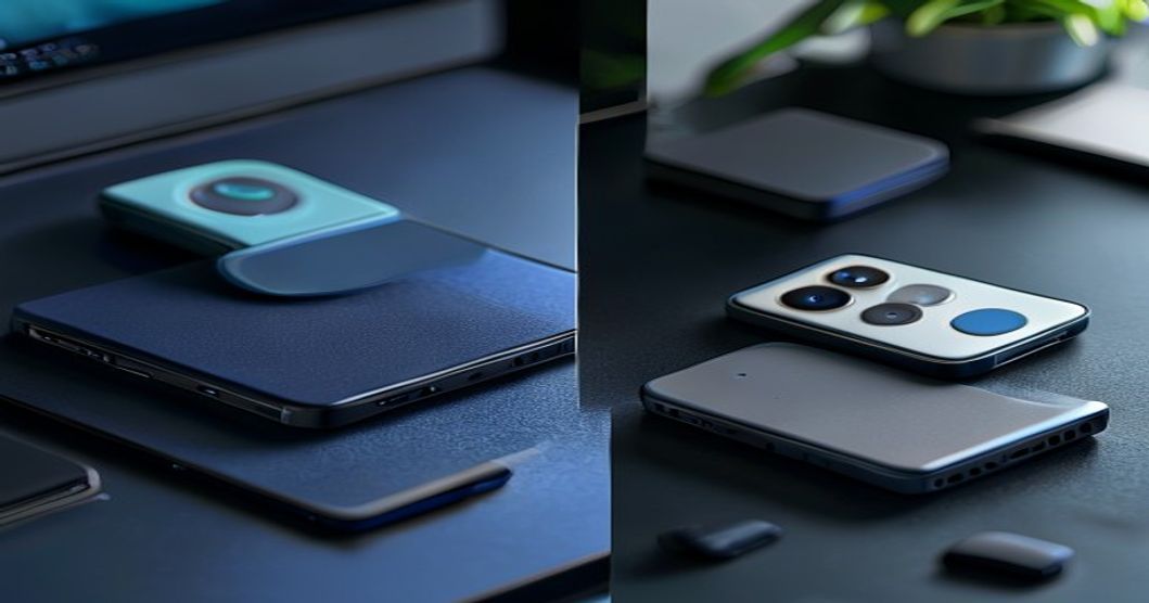 Different phone case mounting plate options for car dashboard rigs