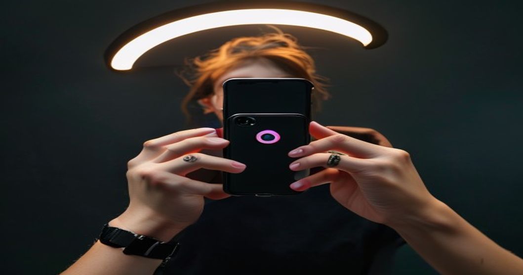 Phone case thermal dissipation in use during TikTok video recording session